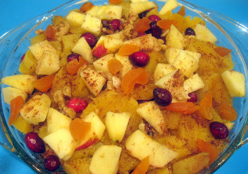 Gluten Free AZ Baked Apple, Yam, and Apricot Casserole