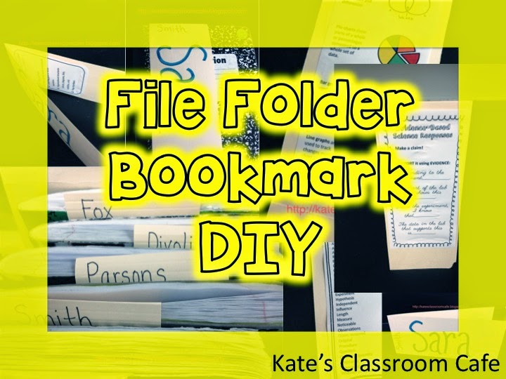 Kate's Science Classroom Cafe Organize Notebooks With File Folder
