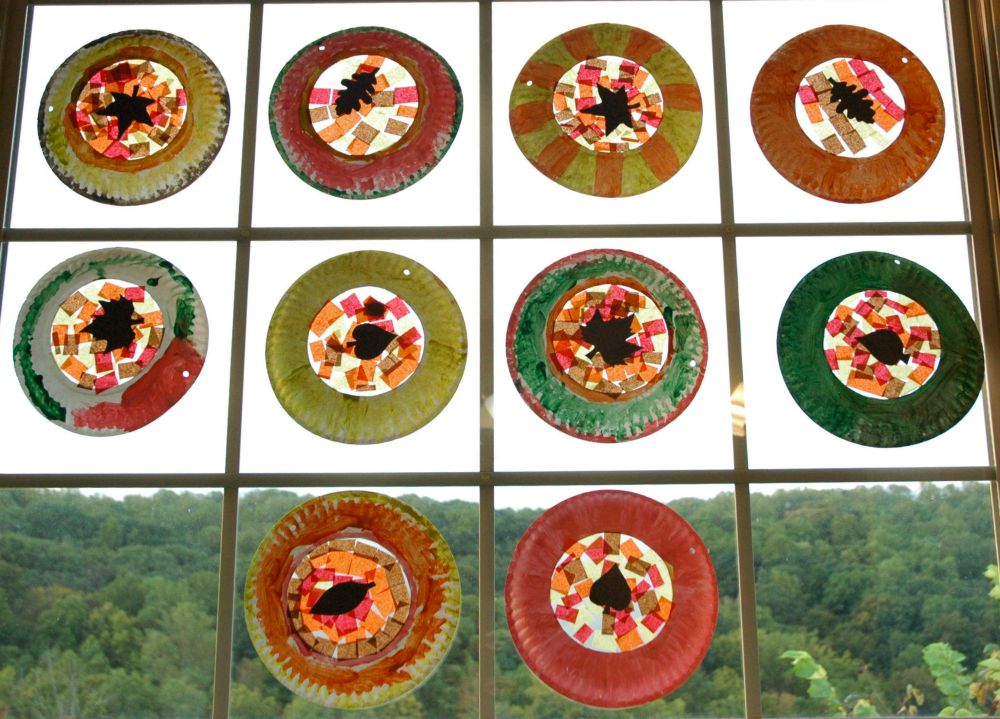 Fall Suncatchers What Can We Do With Paper And Glue