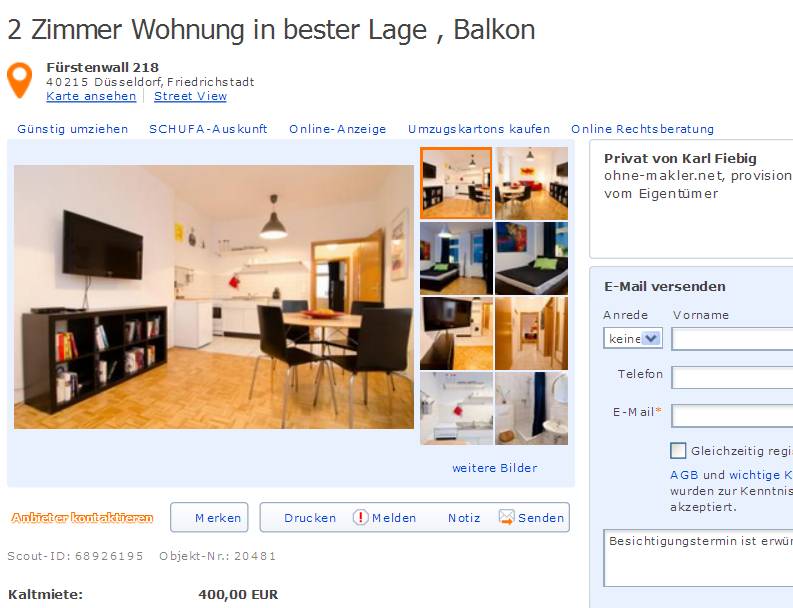 Informationen Uber Wohnungsbetrug Informations About Rental Scam