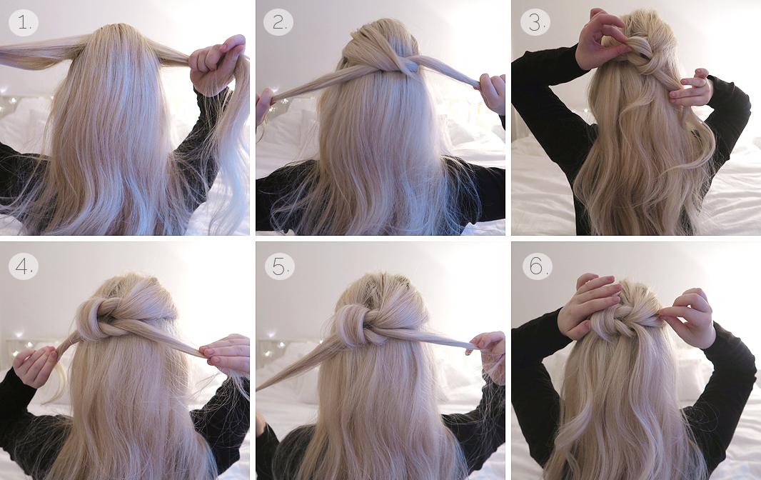 Hair Tutorial Two Simple Knot Half Up Dos Grace Braver