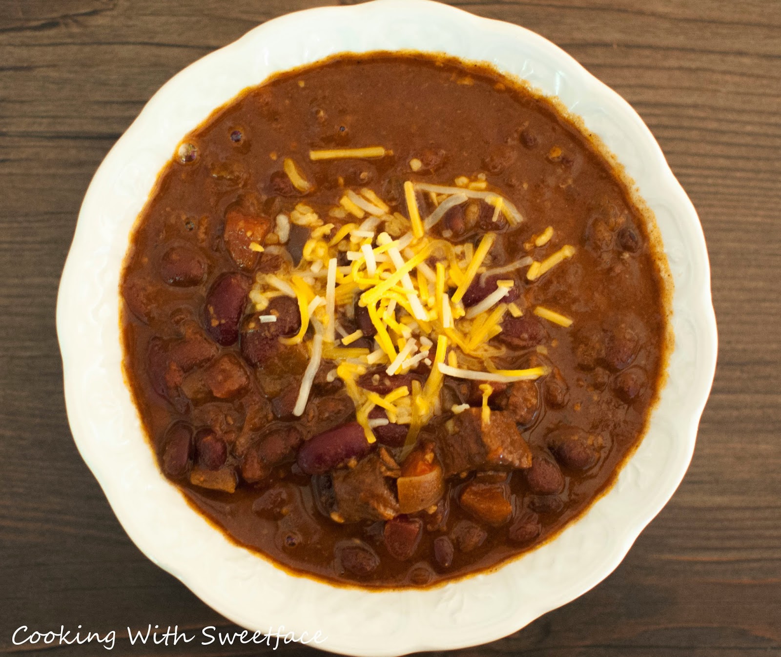 CookingwithSweetface Leftover Steak Chili