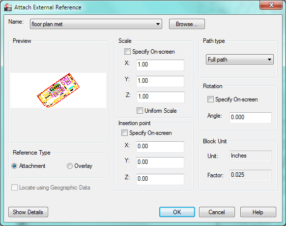 xref autocad xref autocad