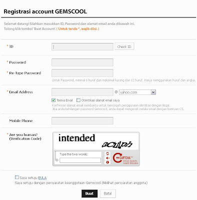 Daftar Id Gemscool Point Blank