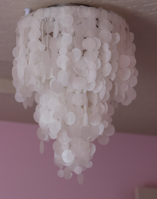 capiz shell chandelier