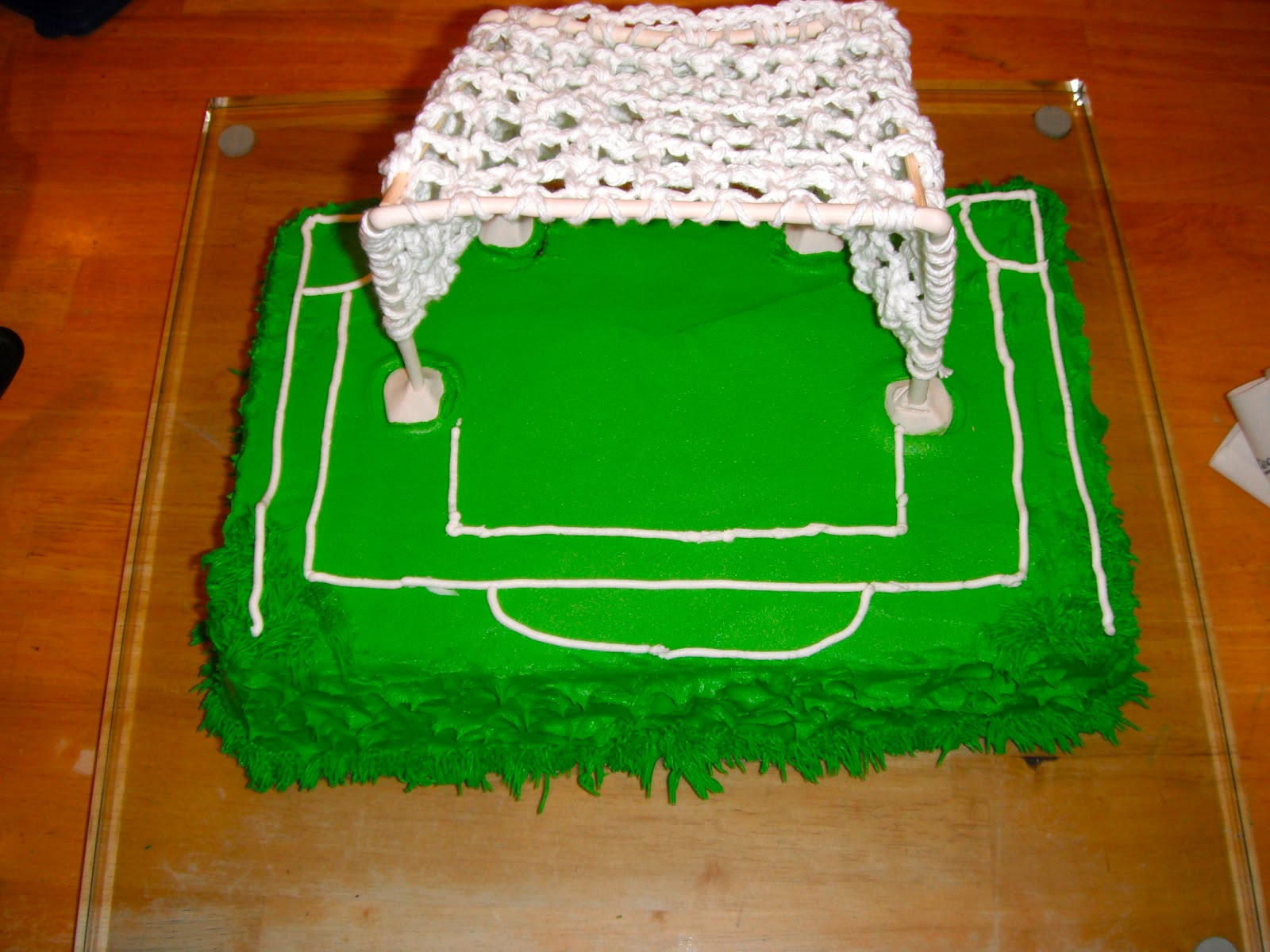 PARTY How to Make a Soccer Goal Post Cake