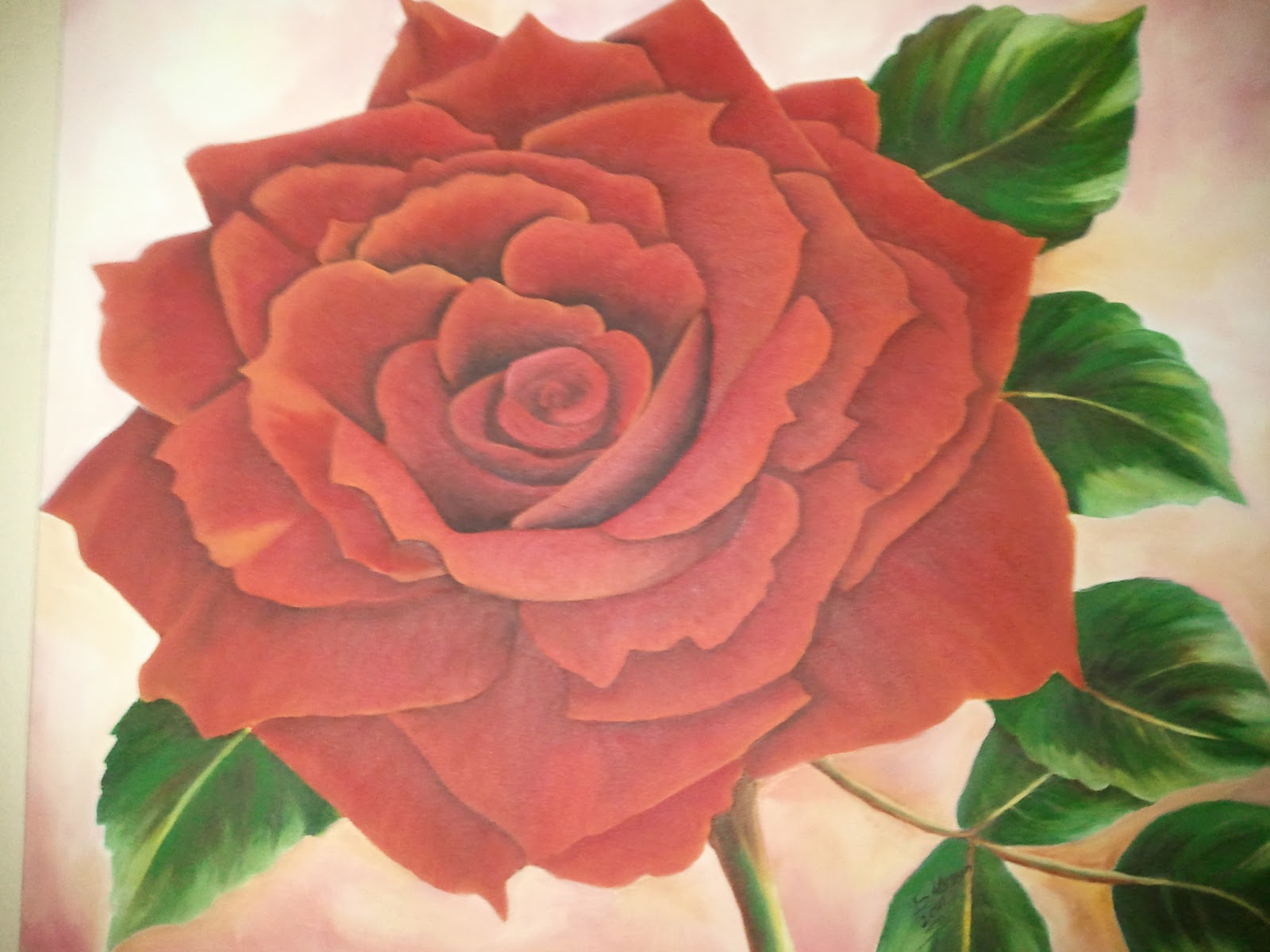 Gul Bahcesi Yagli Boya Tablo