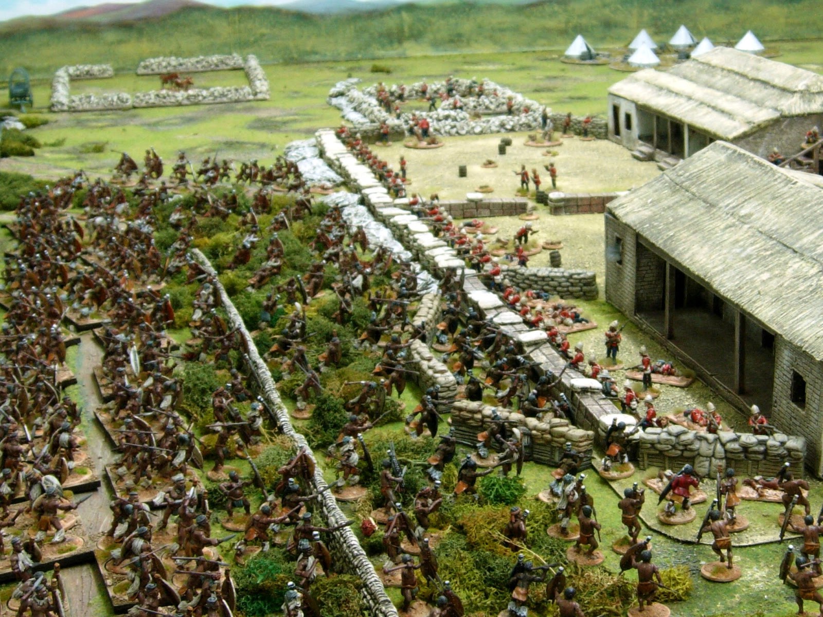Wargaming with Silver Whistle Rorke's Drift part 3 The Main Attack.