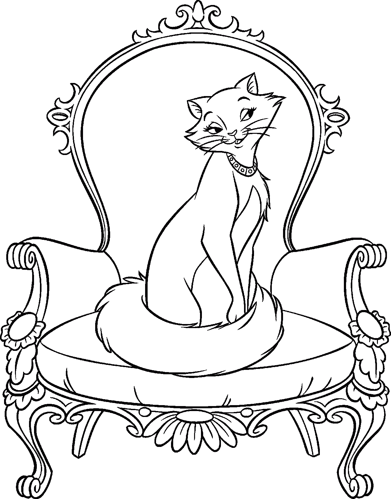 Desenhos para Colorir Aristogatas - Desenhos Para Colorir