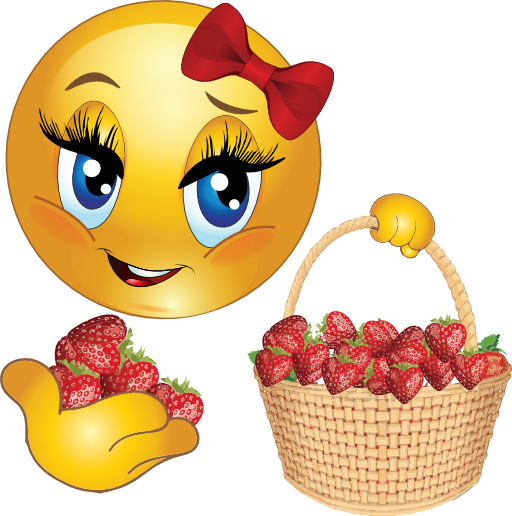 Strawberry Girl Symbols & Emoticons
