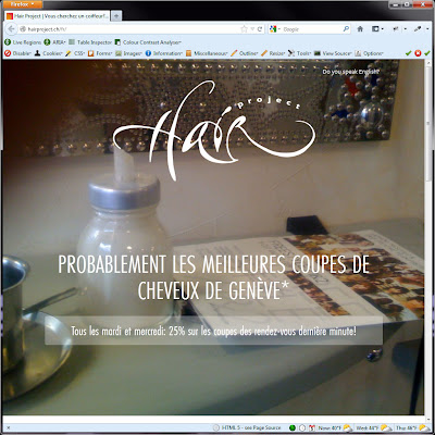 Screen shot of http://hairproject.ch/fr/.