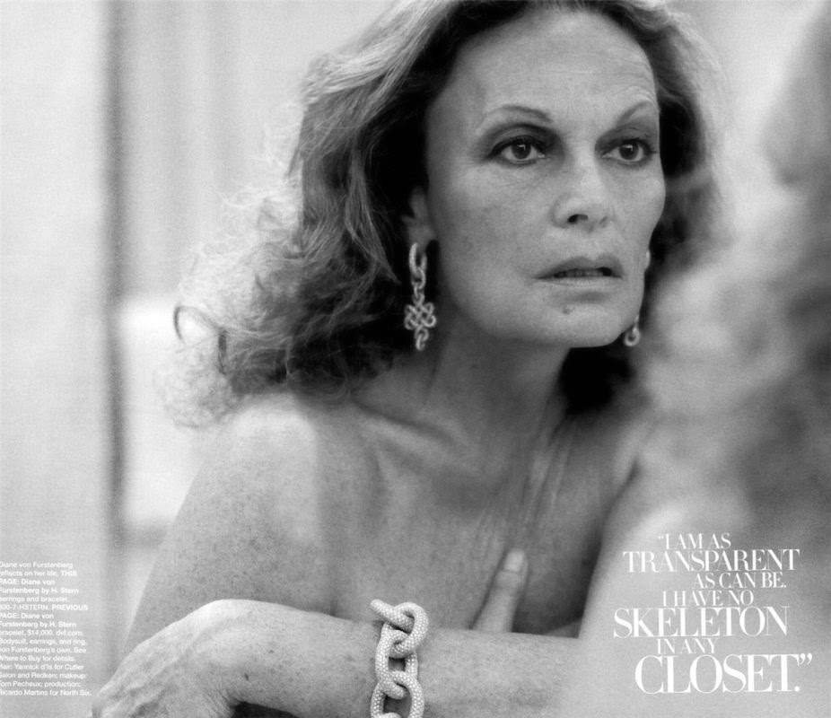 Diane von Furstenberg by Peter Lindbergh for Harper's Bazaar (October 2009) | Ses Rêveries Diane von Furstenberg by Peter Lindbergh for Harper's Bazaar (October 2009) | Ses Rêveries
