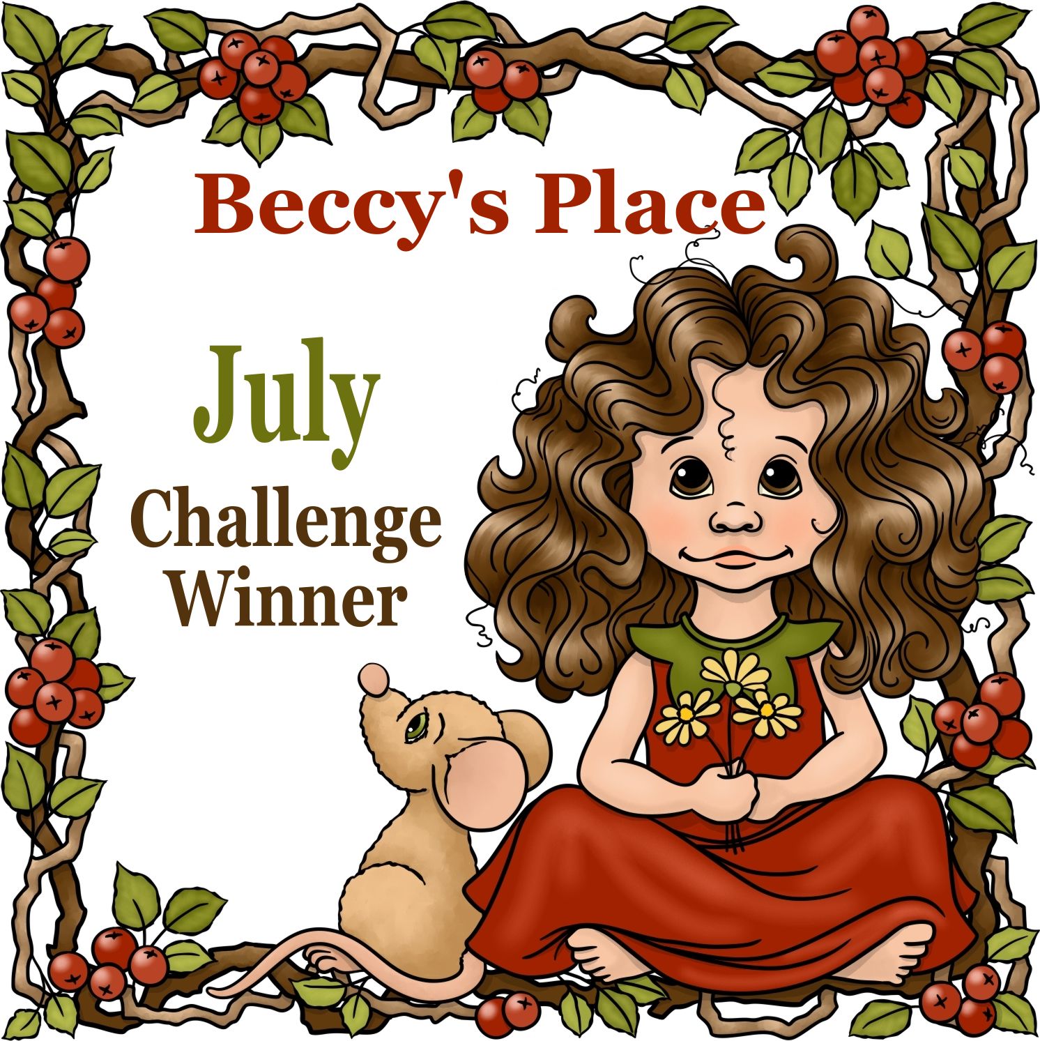 July Challenge Winner at Beccy's Place