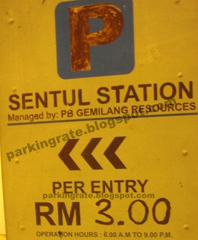 Sentul LRT Station Parking Rate. Near to Sentul LRT Station, Jalan 2/48A.