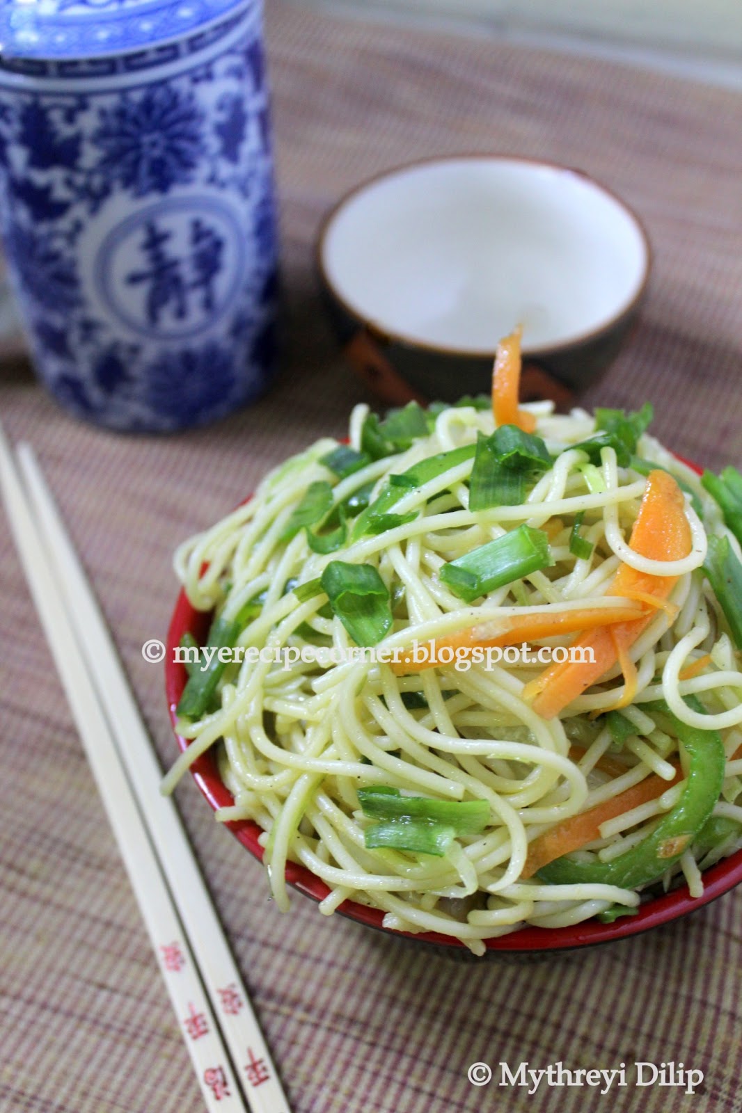 Mye's Kitchen Chow Mein Vegetable Noodles Recipe