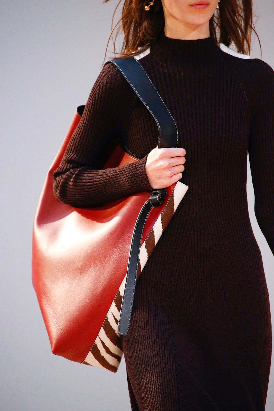celine mini luggage black with red piping - BagAddicts Anonymous: #PFW: Celine Fall/Winter 15 Bags Report