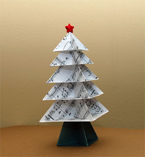 Ağacı noel yılbaşı kağıttan origami yapılır nasıl paper faces: En İlginç Yılbaşı Ağaçları!