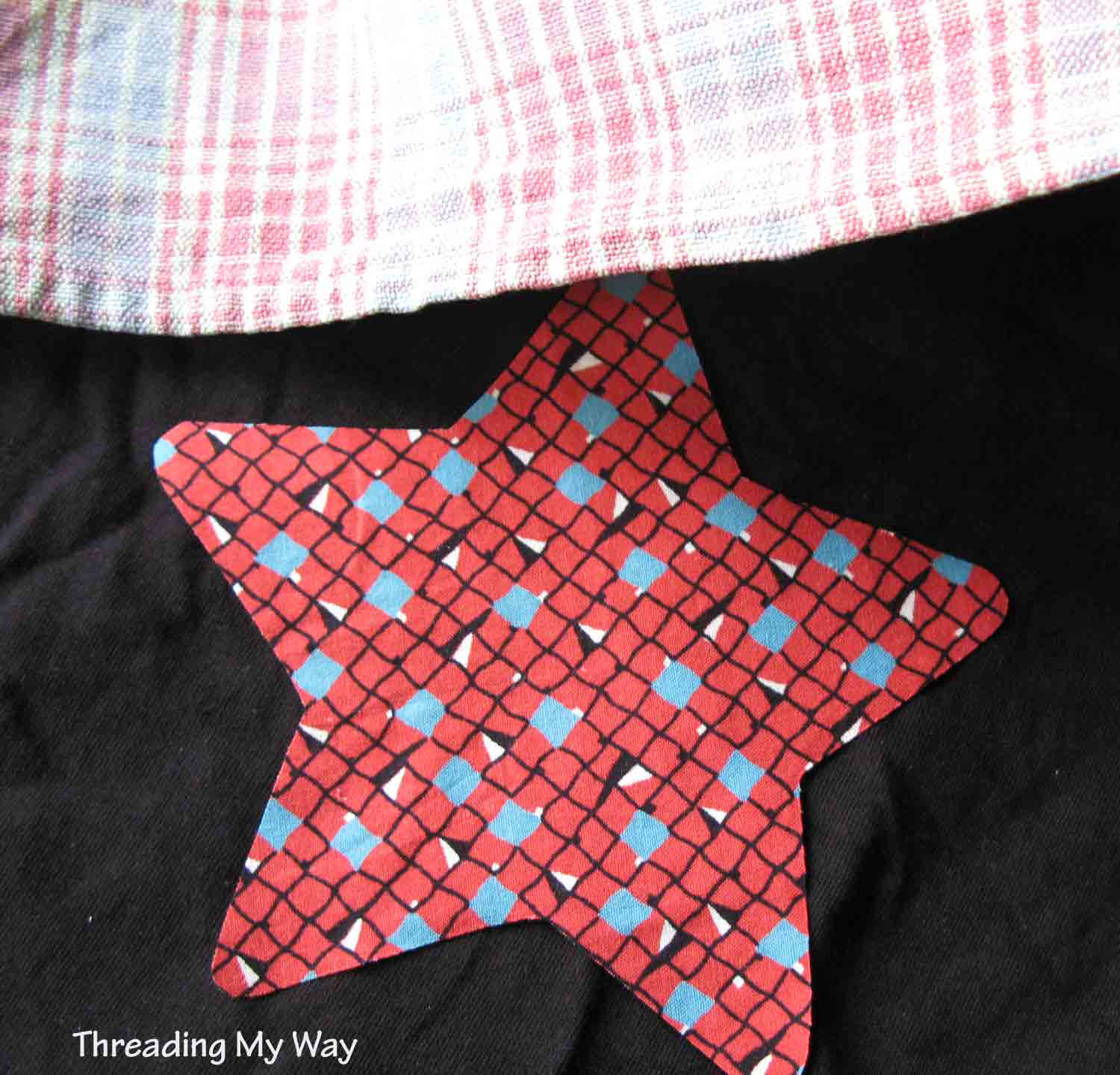 Threading My Way Appliqué on a Tshirt...