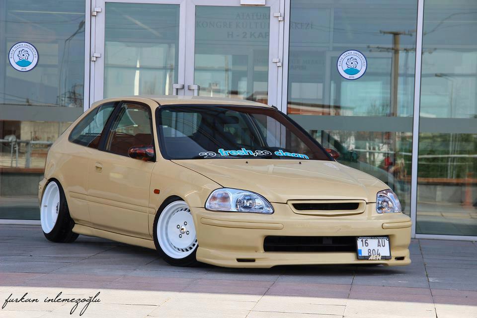 RS RACING MOTORSPORTS MUGEN FRONT LIP FOR CIVIC EK / EG PU MATERIAL