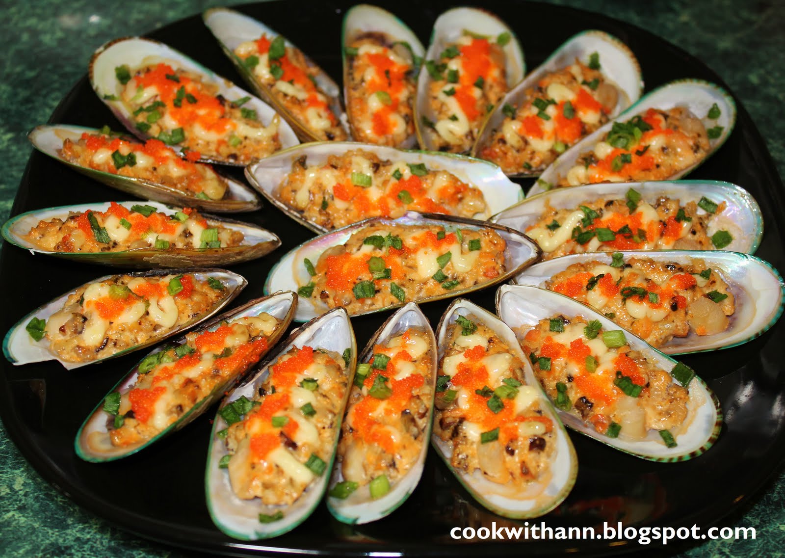Cook With Ann Baked Mussels Japanese Style (Chem Chep Nuong)