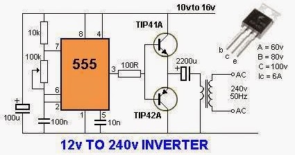 Electrical Engineering World: 12 Volts to 240 Volts Inverter wye delta motor wiring diagram 
