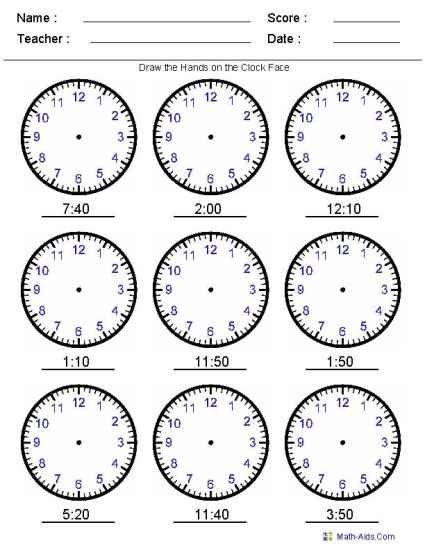 If you are having fun, you are learning.: Telling Time Worksheets