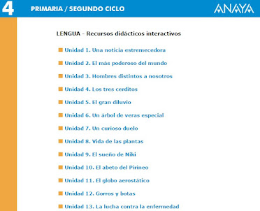 ACTIVIDADES LENGUA 4º