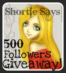 Short Says: 500 Followers Giveaway!