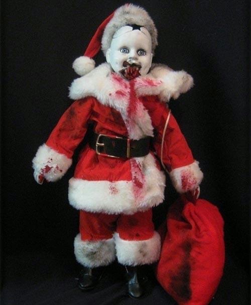 creepy santa doll