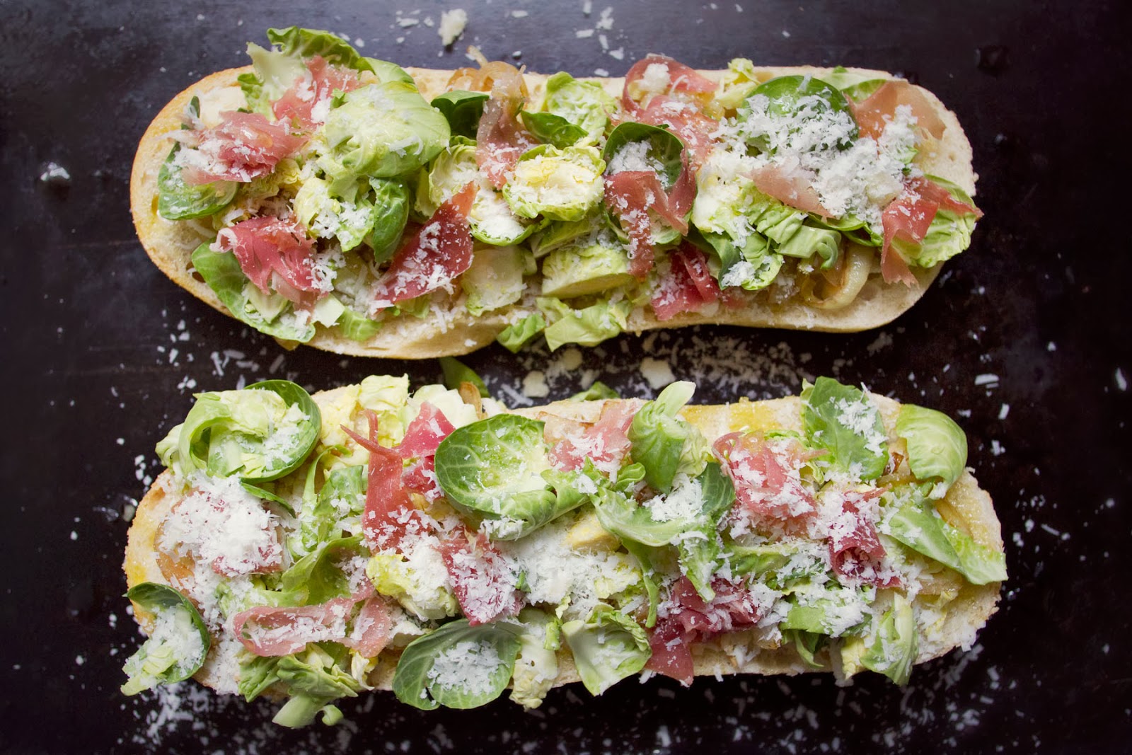 Little Market Kitchen Brussels Sprout and Prosciutto French Bread Pizza