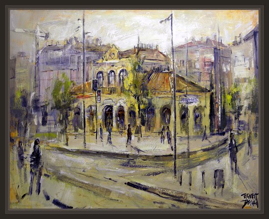 TERRASSA-ESTACION-FERROCARRILES-PINTURAS-ERNEST DESCALS TERRASSA-ESTACION-FERROCARRILES-PINTURAS-ERNEST DESCALS