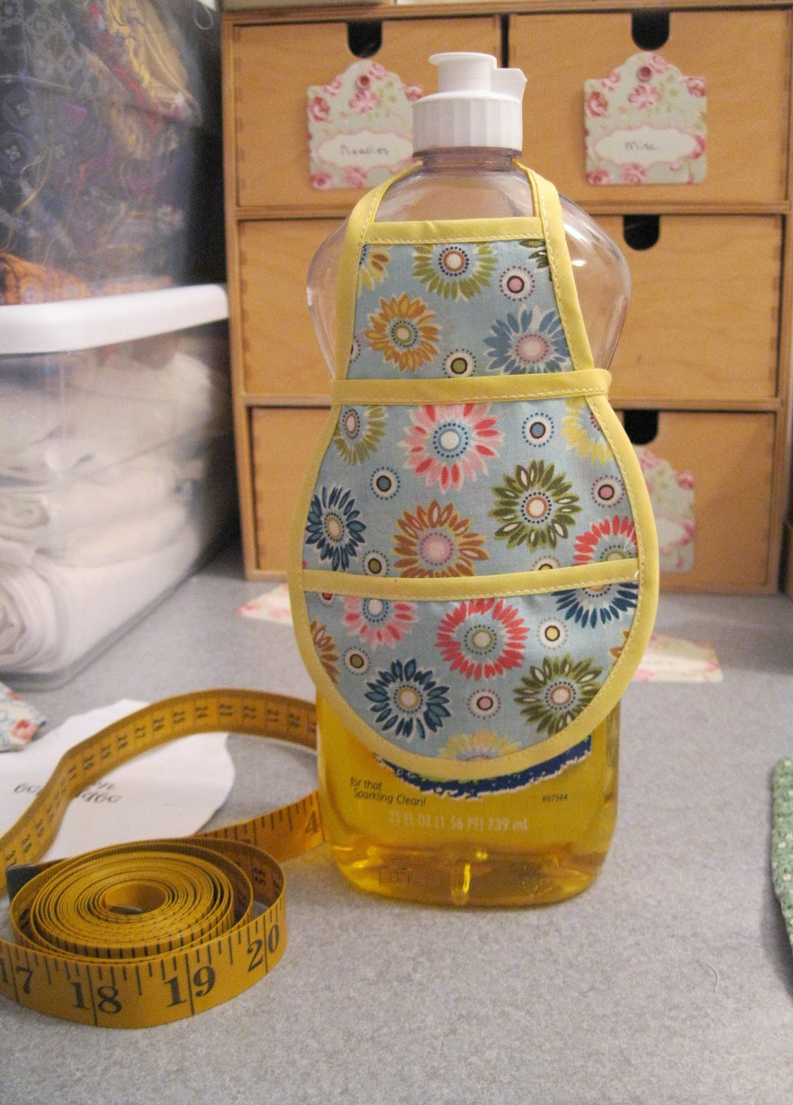 Apron History Project Dish Soap Bottle Apron