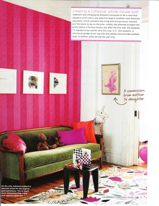 10 Rooms how to incorporate bright pink paint into a girl's room