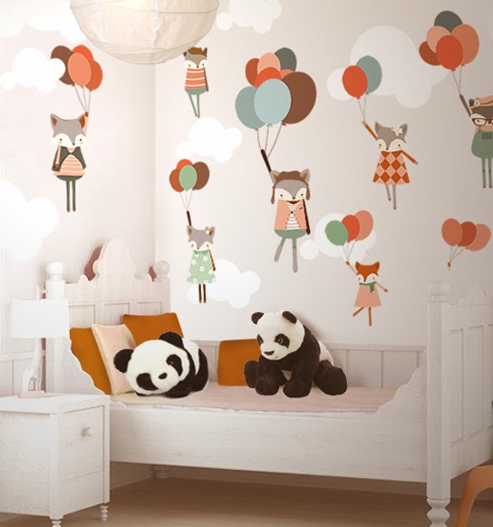 little hands Little Hands Wallpaper Mural Balloons