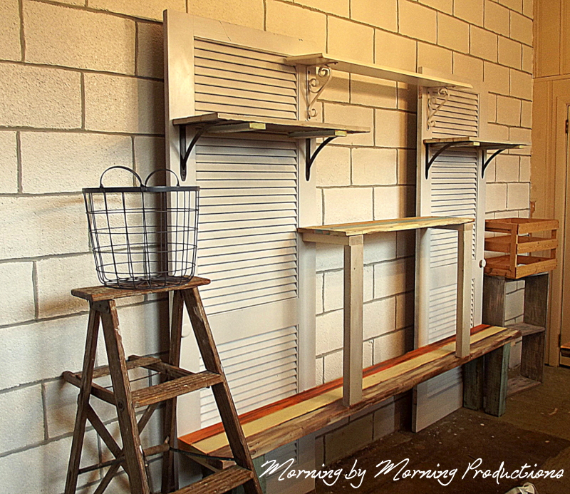 Morning by Morning Productions: A scrappy wall storage unit - My first 