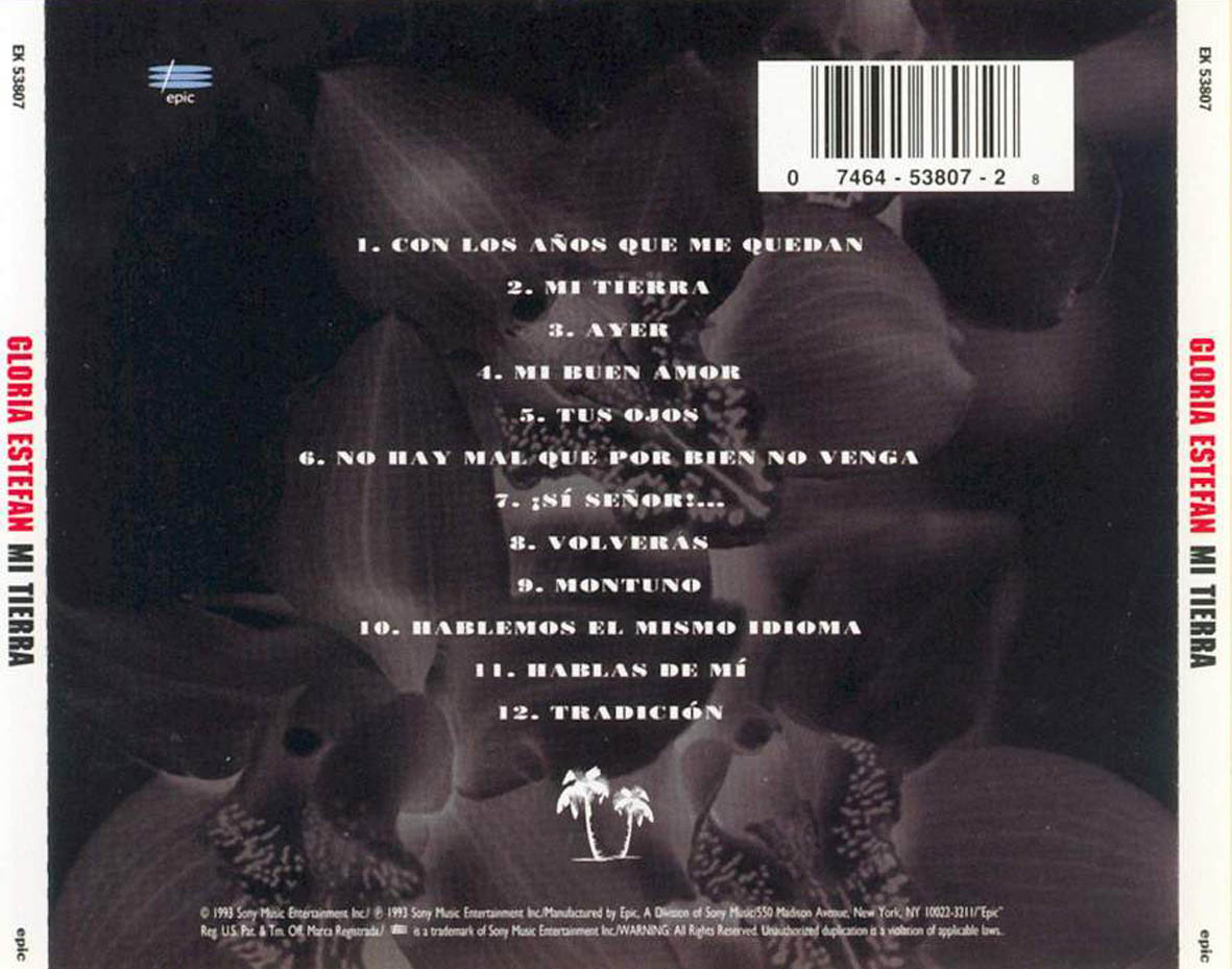 Pop Gloria Estefan - Greatest Hits - 1992, FLAC tracks