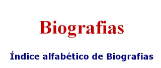 ÍNDICE ALFABÉTICO DE BIOGRAFÍAS