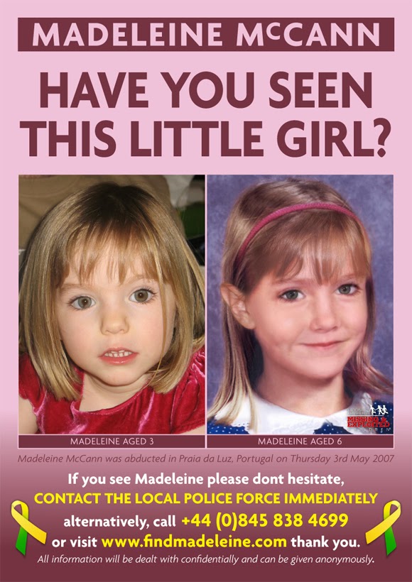 Amber Alerts and Missing Children Cases Updates Madeleine McCann