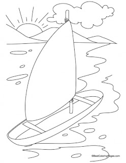 Kids Coloring Pages Yacht Coloring Pages