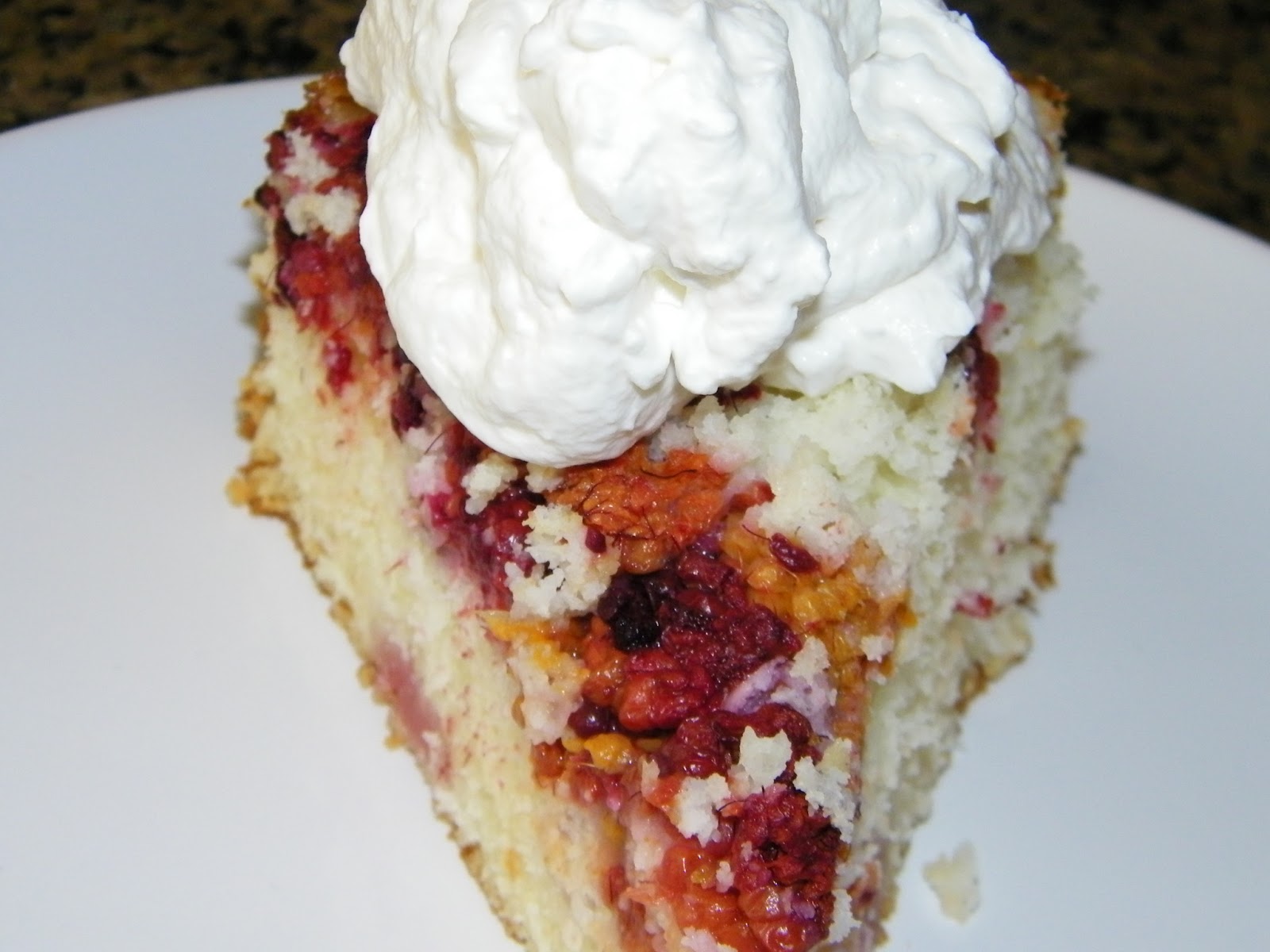 Homemade Salmonberry Cake