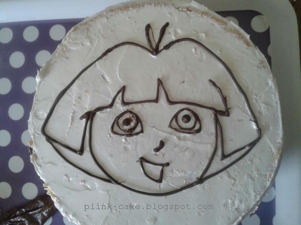بينك كيك كيف ترسمي صورة على الكيكة How To Draw A Picture On A Cake