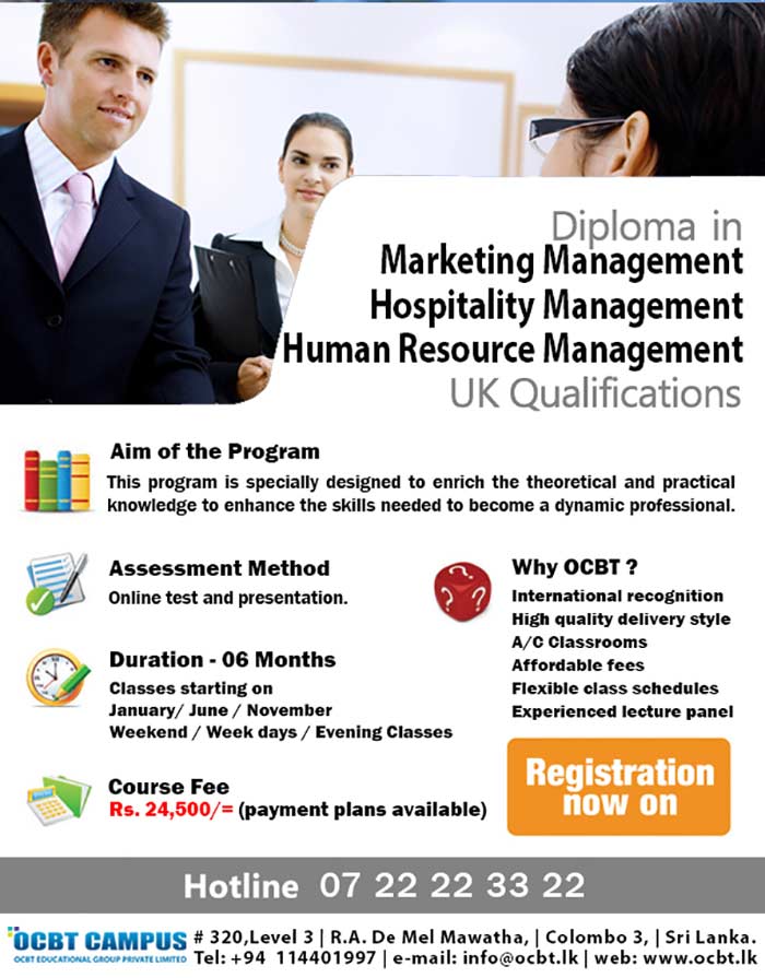 The University for Innovative Business and Technologies in Asia, is part of an international collaboration with links to a wide range of reputable Universities, Colleges in the UK, Sri Lanka, Americas and Australia. OCBT's principal focus is to provide higher education of international standard to local and international students with a view to producing globally competitive graduates who will meet the demands of the modern society and contribute to the socio-economic development of the globe. To  achieve  these  objectives, OCBT provides excellent opportunities for classroom learning, independent and group studies and research.