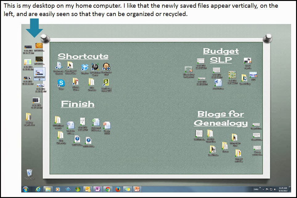 The Budget SLP Create an Organized Desktop