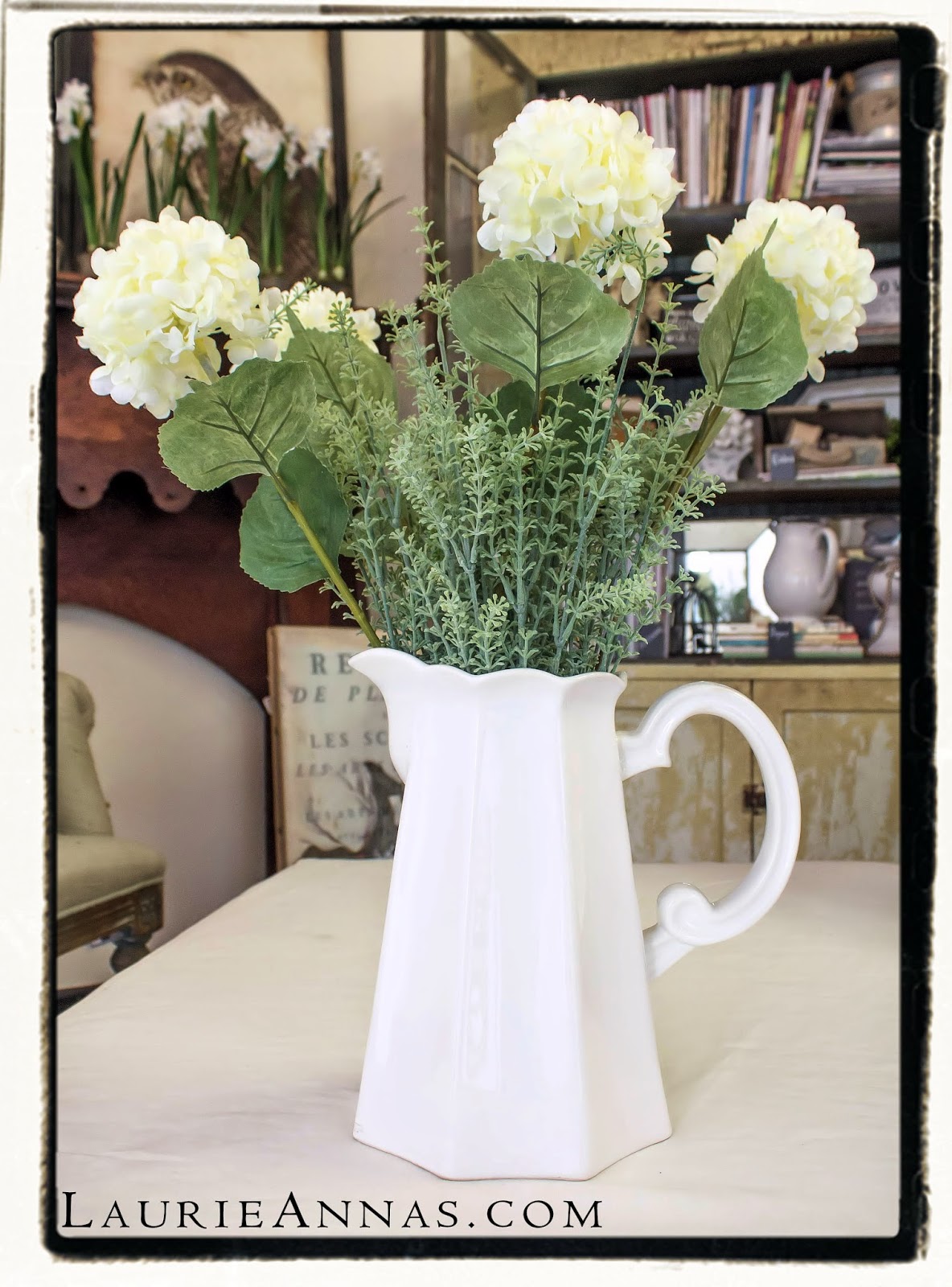 LaurieAnna's Vintage Home Silk Floral Arranging...It's easier than you