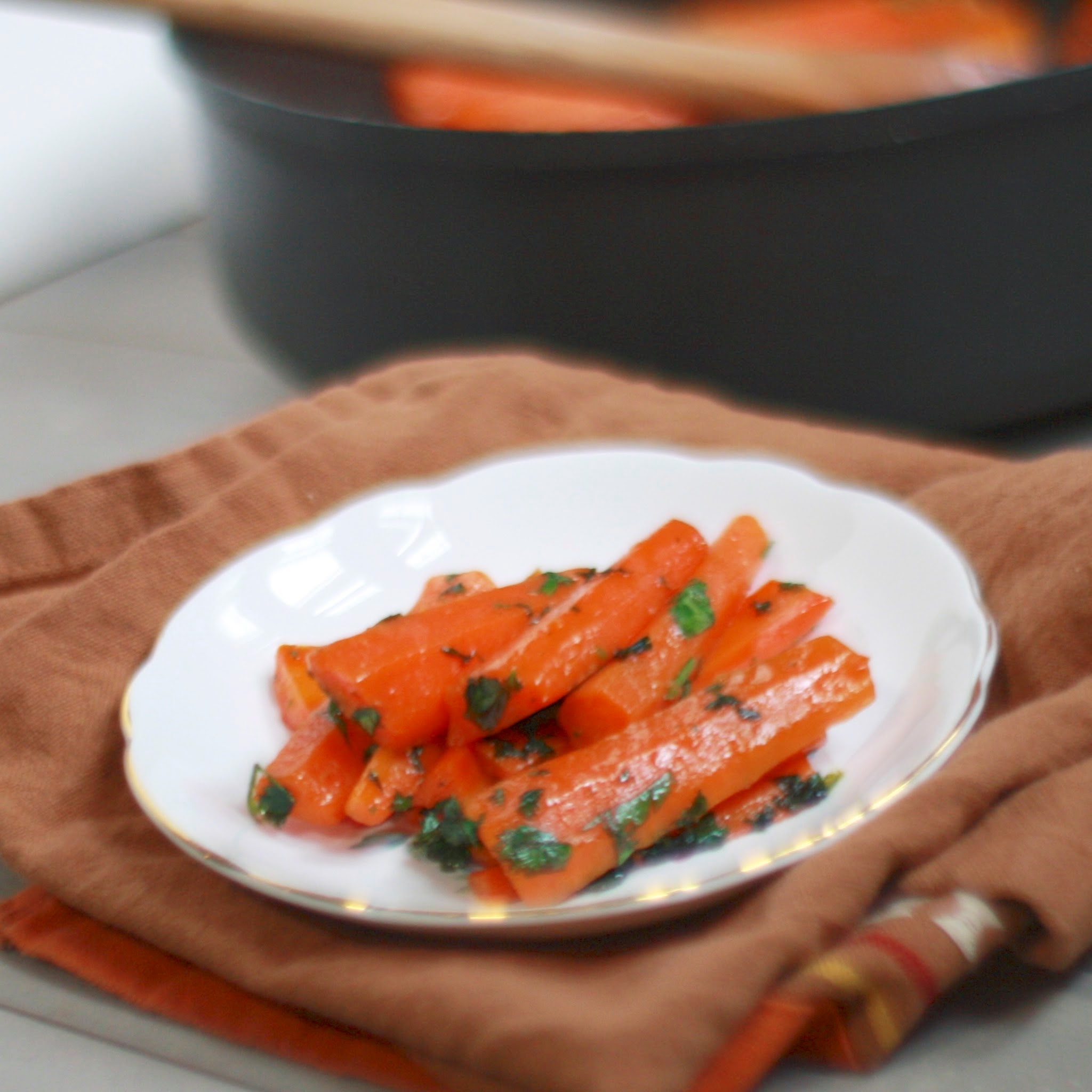 honeyglazed carrots with cilantro