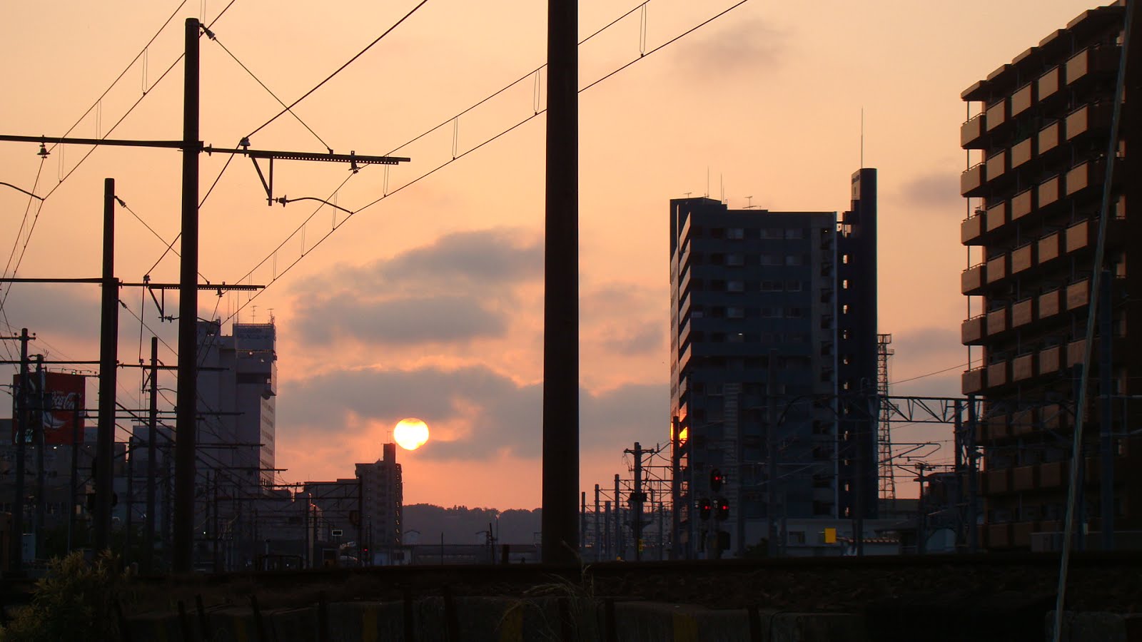 Toyama at sunset