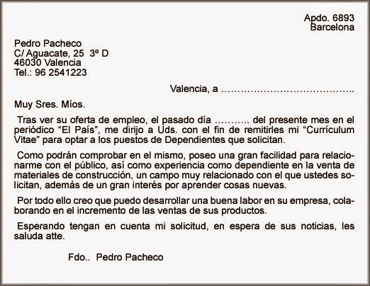 Modelo De Carta De Presentacion Coordinador A De Rrhh Livecareer