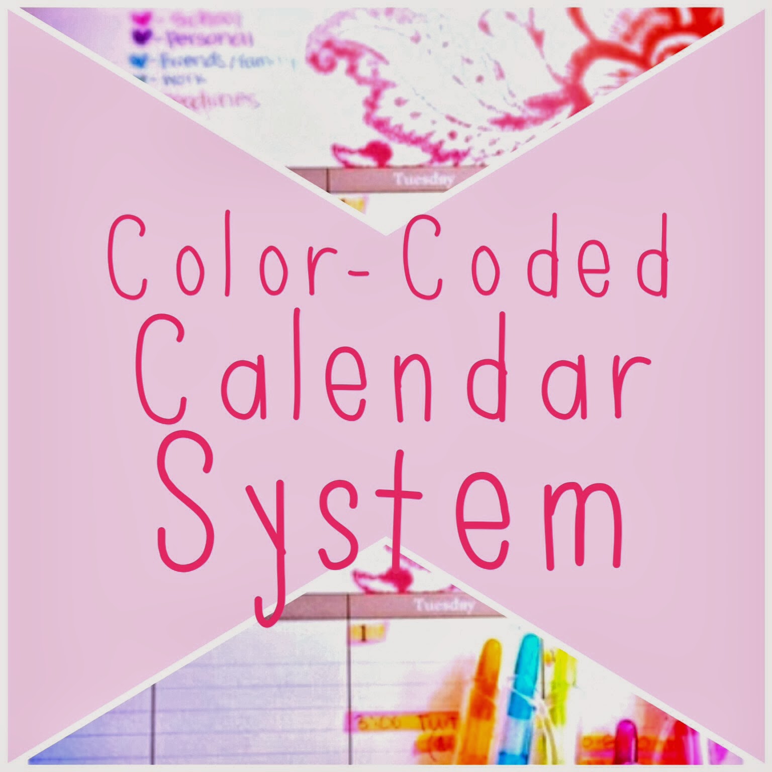 Organized Charm ColorCoded Calendar System