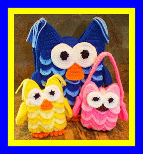 Owl Backpack, Owl Doll and Owl Purse Patterns©  By Connie Hughes Designs©
