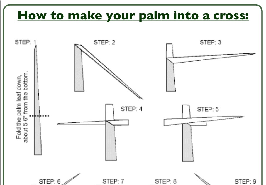 Tea with Mrs. Nesbitt How to Make a Palm Cross
